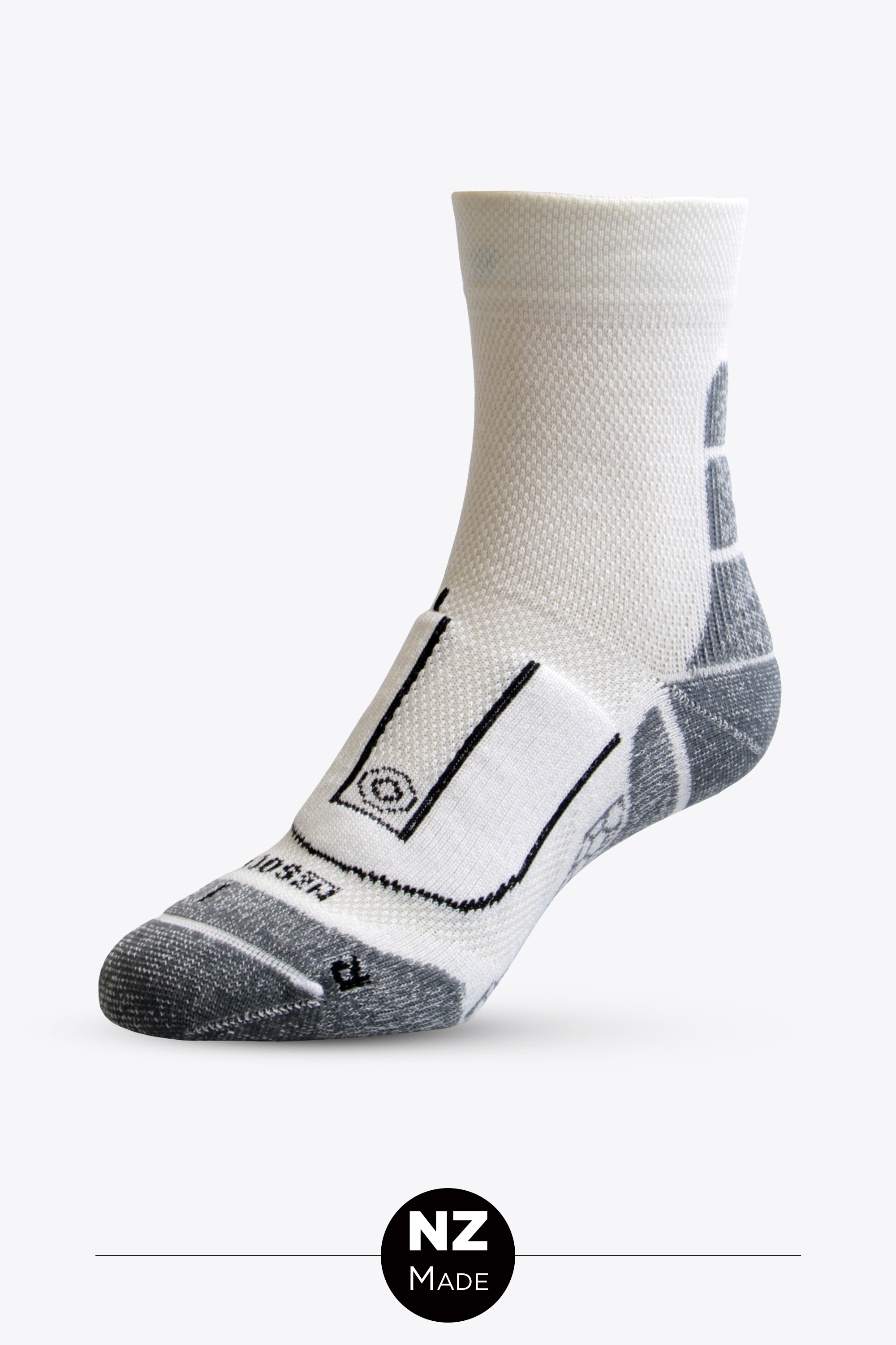 Performance Tec Quarter - white