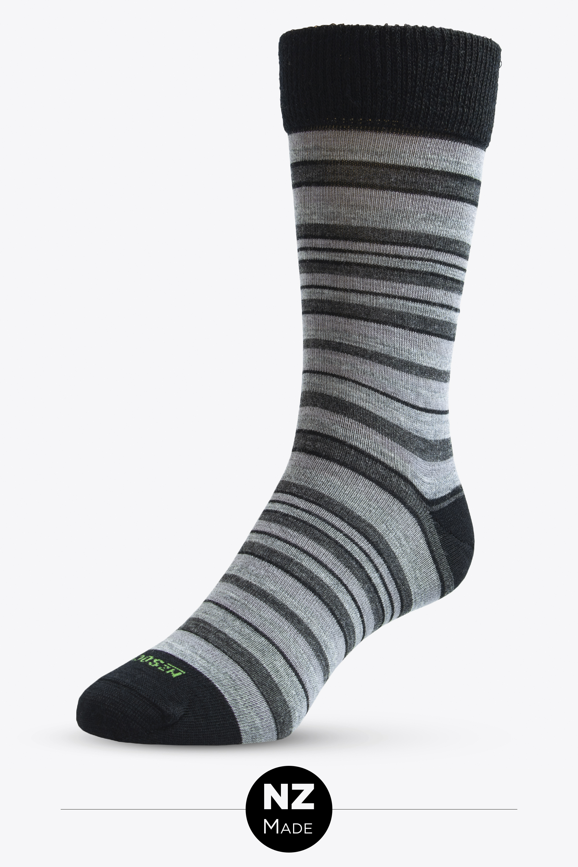 Merino Distinctive Stripe - black